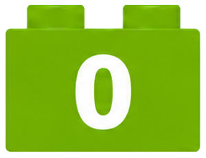 Number 0 brick