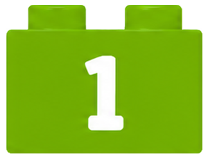 Number 1 brick