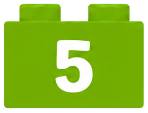 Number 5 brick