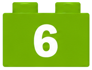 Number 6 brick