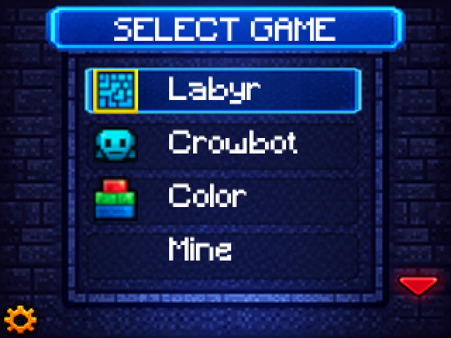 CodePad menu screen